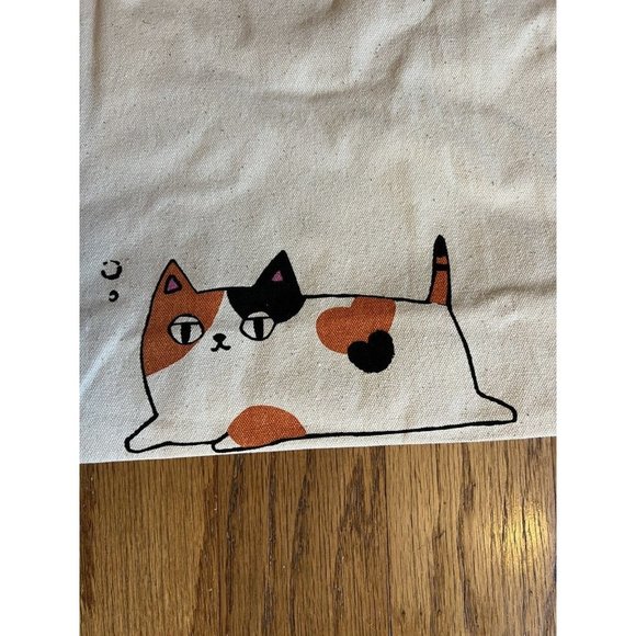 3 Cat Brothers Mike Neko Sankyodai Japan Cotton Fabric Large Tote Bag Pu… - Picture 8 of 10